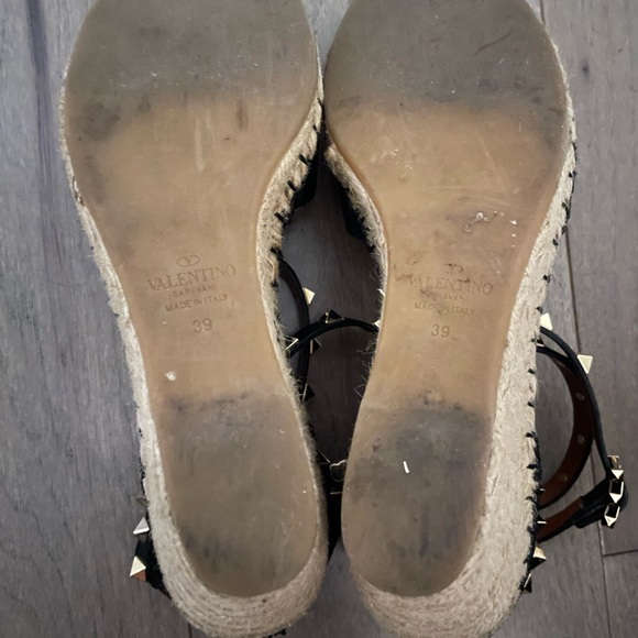 Valentino Rockstud Espadrilles Black - Picture 7 of 7